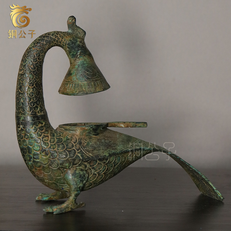 Collectible Vintage Lamps - Lampu Burung Phoenix Ekor Panjang Ornamen