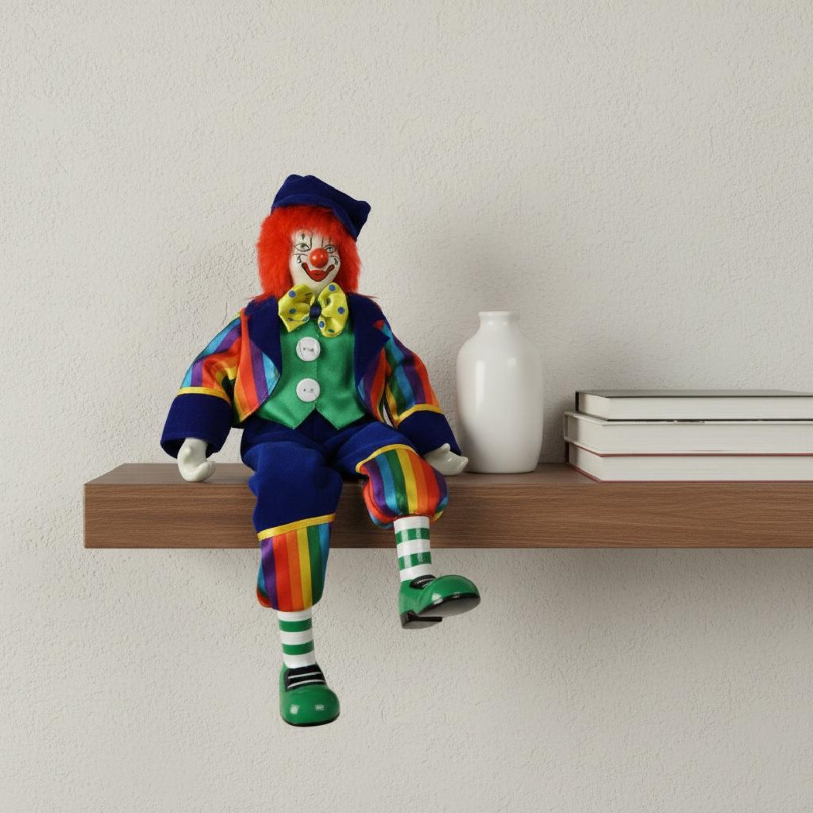 Vintage Collectible Porcelain Dolls - Boneka Badut Berkaki Panjang Buatan Tangan