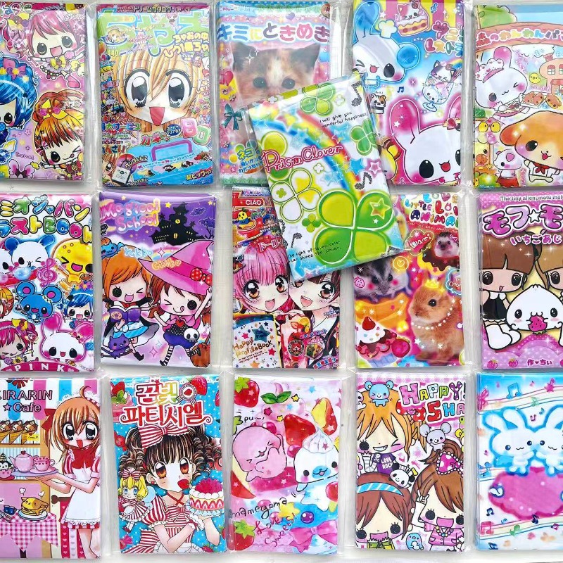 Vintage Items - 20 Buah/Pak Stiker Gadis Anime Retro
