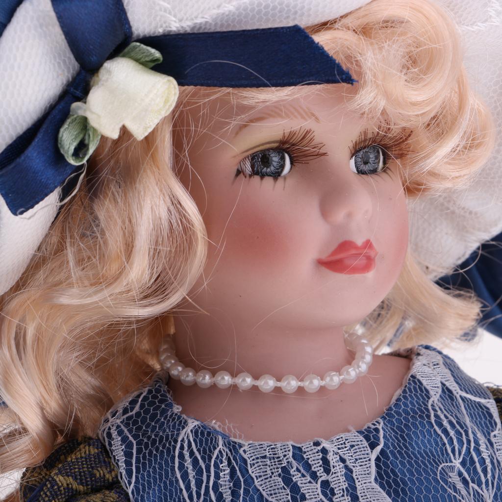 Vintage Collectible Porcelain Dolls - Boneka Porselen Koleksi Gaya Vintage 30cm