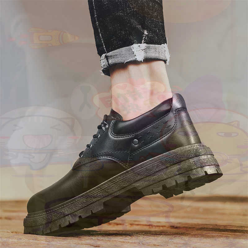 Vintage Collectible Stores - Sepatu Pria Tenis Pelatih Fashion Kulit
