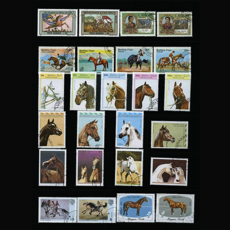 Perangko 50 Kuda Berbeda Peran - Collectible Vintage Postage Stamps ulasan dan harga