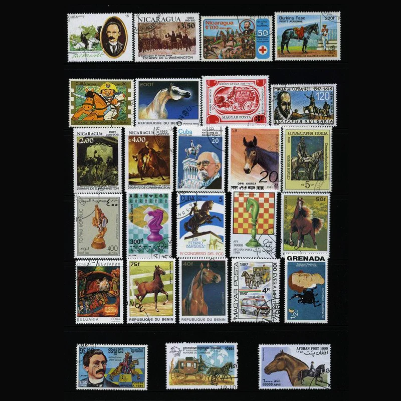 Perangko 50 Kuda Berbeda Peran - Collectible Vintage Postage Stamps ulasan dan harga