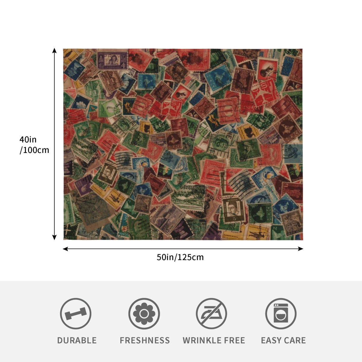 Selimut Koleksi Perangko Pos V - Collectible Vintage Postage Stamps ulasan dan harga