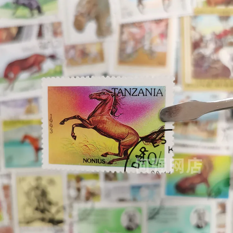 100 Stempel Kuda Berbeda Tidak - Collectible Vintage Postage Stamps ulasan dan harga