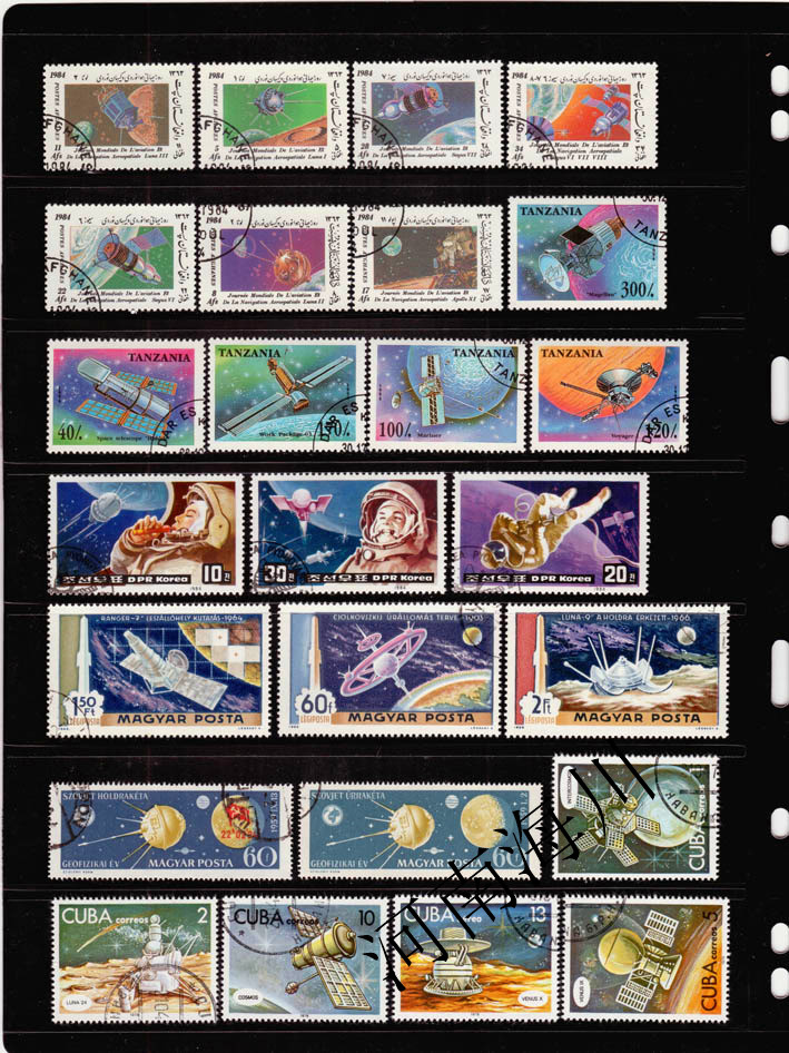100 Perangko Luar Angkasa Berb - Collectible Vintage Postage Stamps ulasan dan harga