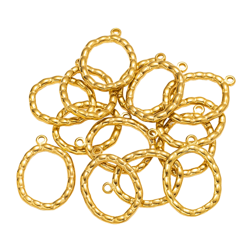 5 pcs Liontin Bingkai Berongga - Vintage Jewelry Collection ulasan dan harga