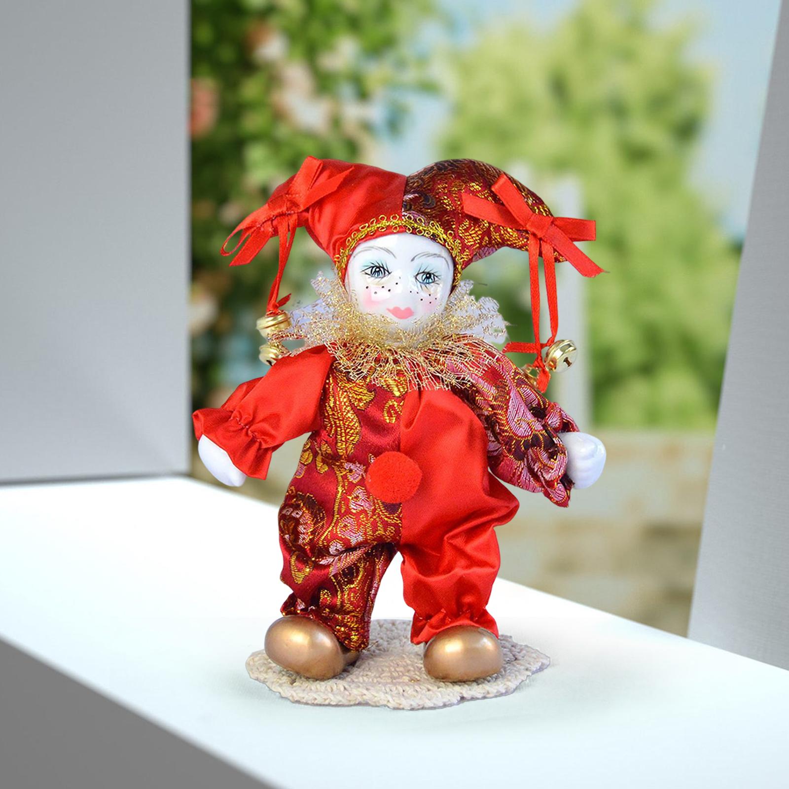 Boneka Harlequin Vintage, bone - Vintage Collectible Porcelain Dolls ulasan dan harga