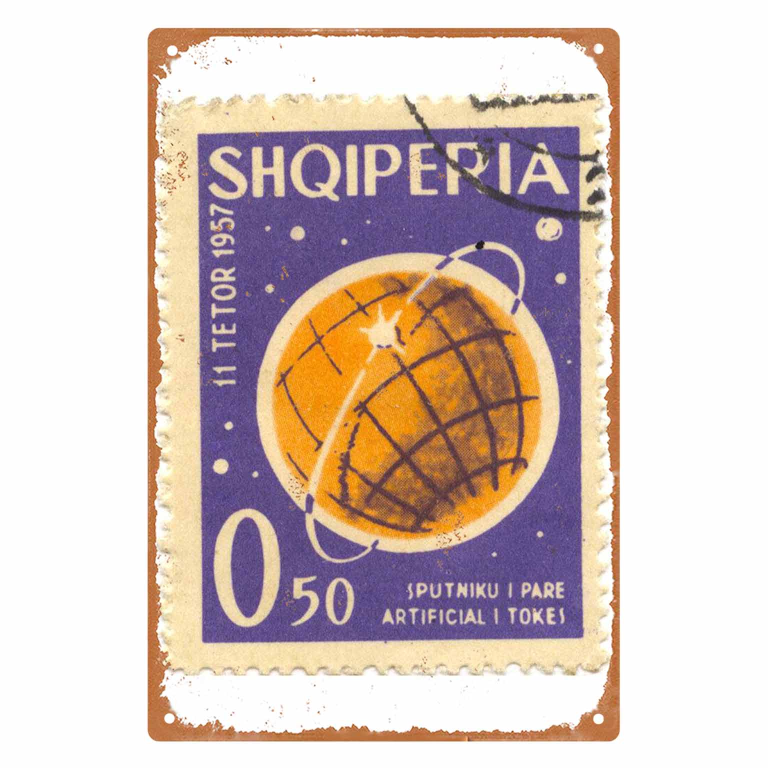 2D FLAT 1pc Vintage Albania 19 - Collectible Vintage Postage Stamps ulasan dan harga