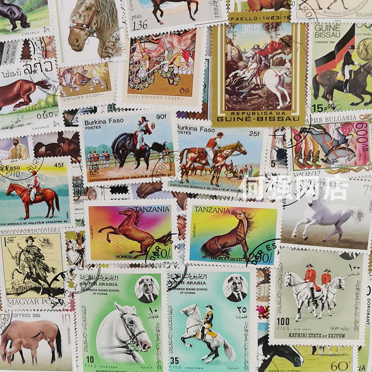100 Stempel Kuda Berbeda Tanpa - Collectible Vintage Postage Stamps ulasan dan harga