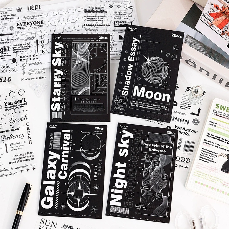 Buku Stiker Teks Vintage 20Pcs - Vintage And Collectible Books ulasan dan harga